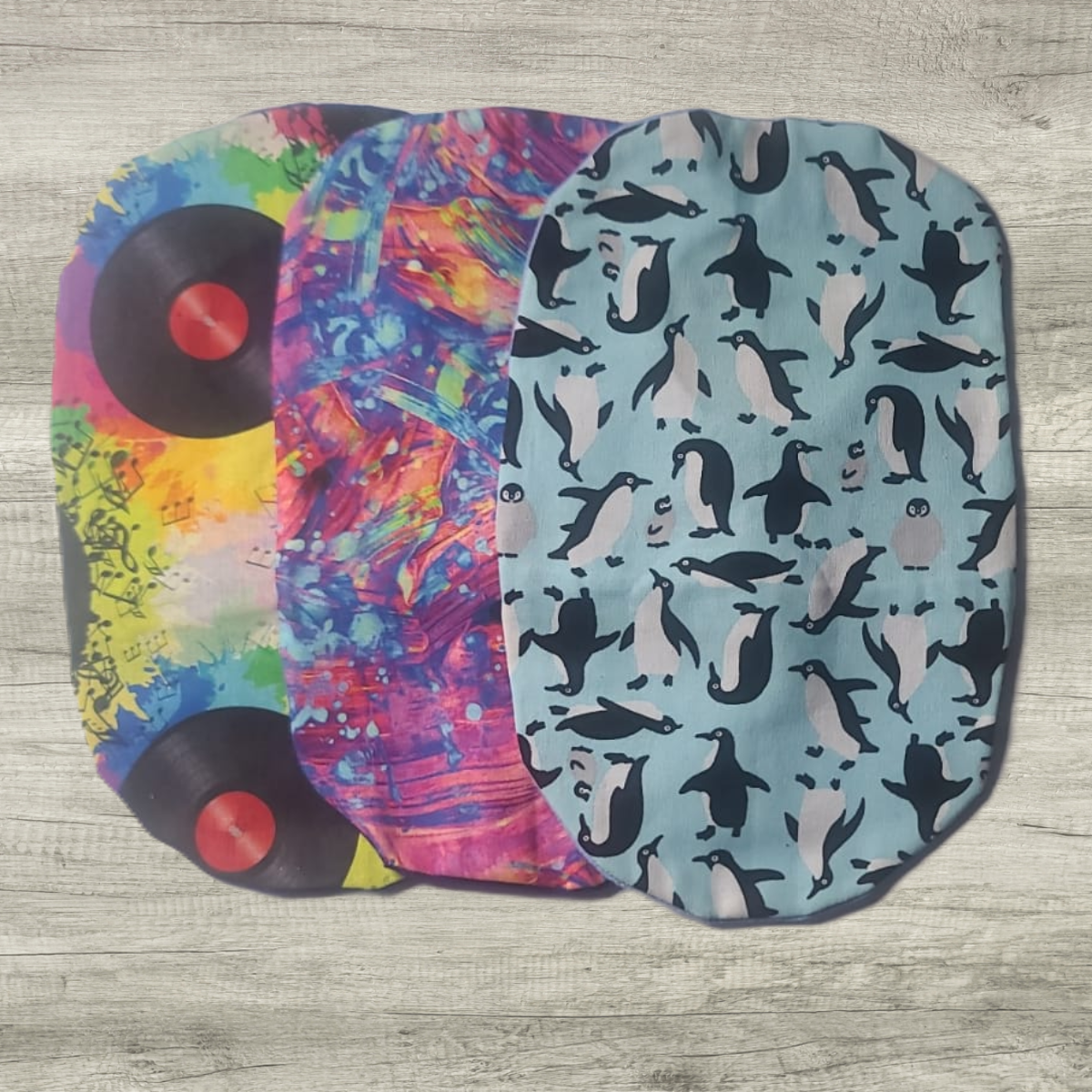 bundles confidence 3 pack 1200x1200 nuvibeliving Confidence 3-Pack – Vinyl Vibes, Paint Splash, and Arctic Penguin ostomy covers