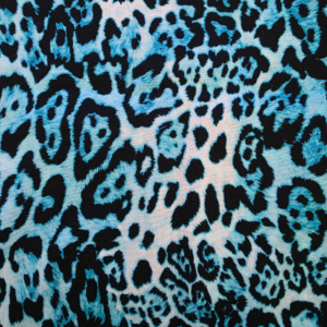 blue leopard print ostomy pouch cover