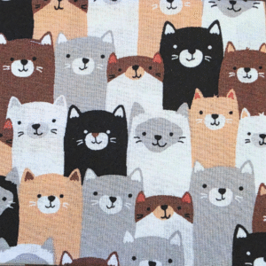 cat pattern ostomy bag cover handmade cotton